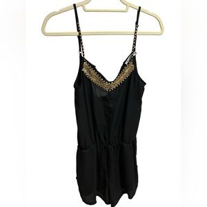 The Clothing Company Black Romper Size Small